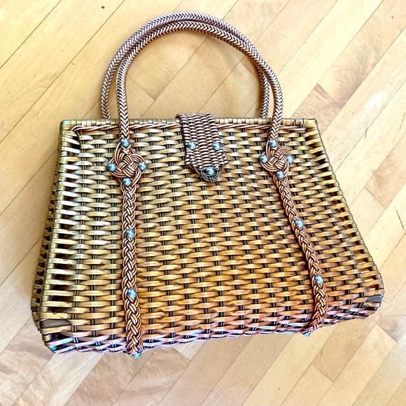 Vintage MCM woven purse - Picture 1 of 9
